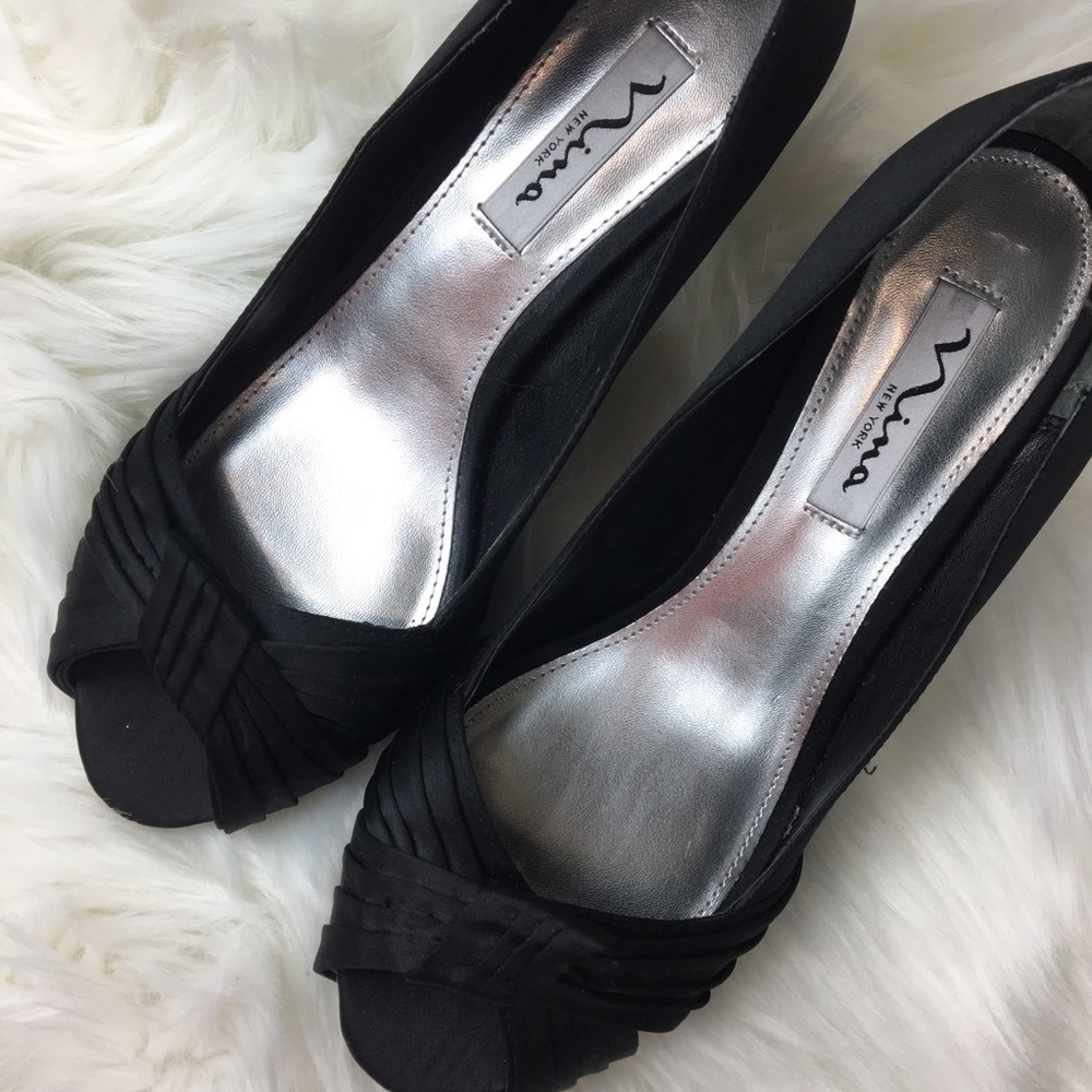Nina New York black leather heels - Picture 3 of 7